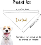 Dog Wedding Engagement Bandana Apparel & Accessories Pet Bandana Scarf Photo Prop I Do Too! Wedding Outfit Funny Engagement Party Decorations Gifts
