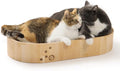 Necoichi Cat Scratcher Bowl Capsule for Indoor Cats - Cat Scratching Lounger with Reversible Usability and Extra Comfort for Lounge, Cardboard Bed Couch