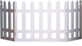 White Picket Fence Folding Pet Gate