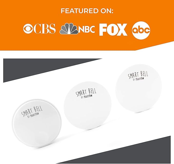 Mighty Paw Smart Bell 2.0 – Potty Training Button for Dogs & Puppies – Train Your Dog to Ring The Bell – Wireless Pet Communication (2 Button Pack) (Pack of 2)