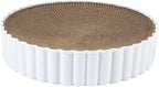 Cat Scratcher Cardboard,Cat Scratching Lounge Bed,Furniture Protection nest Cat Scratch Pad, Cat Cardboard Pad for Indoor Cats Training, White