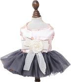 Fashion Sweet Puppy Dog Blingbling Princess Skirt Pet Dog Lace Cake Camisole Tutu Dress J-Pink XS