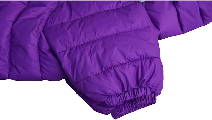 Dog Jacket 4-Leg Cover, Waterproof Windproof Reflective Warm Vest for Indoor/Outdoor, Adjustable Zippered, Medium Large Dogs, Purple