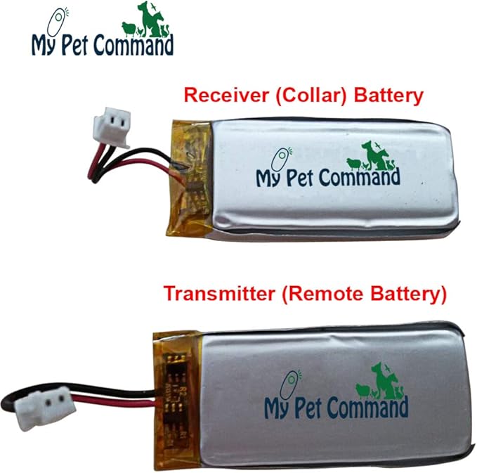 My Pet Command Replacement Rechargeable Lithium Batteries and Dual USB Charging Cable for Dog Training and Fence Collars Using remotes Starting with DT and DF Model Numbers