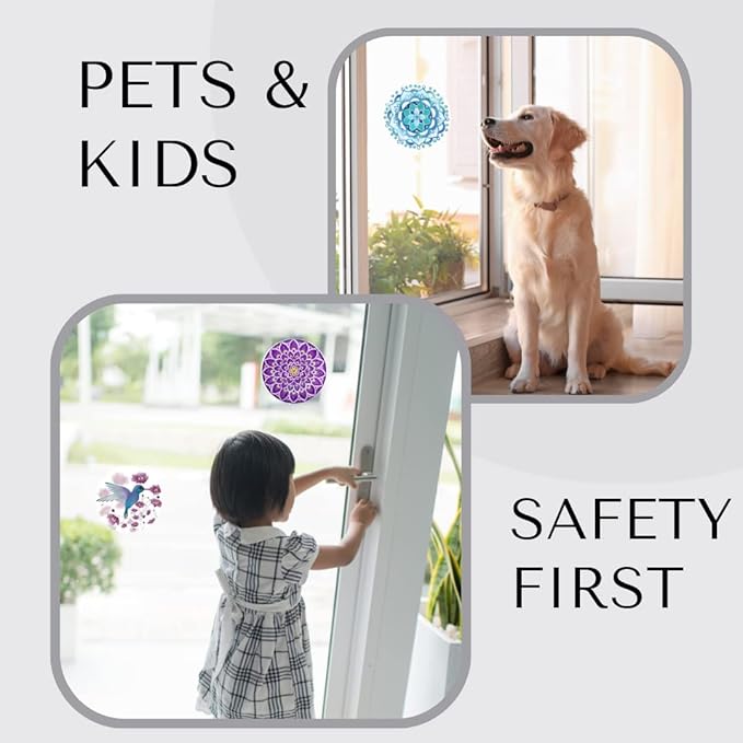 Screen Door Magnets Double Sided – Keep People, Kids, and Dogs from Running into The Screen Door - Robbins Aria Dog Mosaic