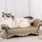 SONGWAY Cat Scratcher Sofa Bed - Corrugated Cardboard Scratching Pad, Luxury Cat Lounge Bed, Furniture Protecter with Textured Scratcher Mat