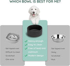 SPUNKYJUNKY 42OZ Ceramic Dog and Cat Bowl, Modern Cute Weighted Food Water Bowl for Replacement Black (1 Pack)