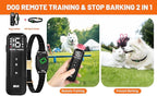 Non-Shock Luxury Bark Collar-Adjustable Fit, No Shock for Small,Medium,Large Dogs, Advanced Technology with Remote, Automatic Bark Collar, Rechargeable, Dog Training, Anti-Barking, Soft Velvet,Black