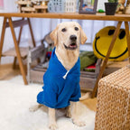 KOOLTAIL Dog Hoodie for Large Medium Small Dogs,Soft and Warm Pet Sweater with Leash Hole and Pocket Boy Girl,Puppy Fall Winter Jacket Clothes,French Pitbull Cold Weather Coat Sweatshirt,Blue XL/XXL