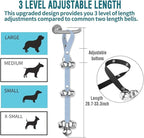 BLUETREE Dog Doorbells Premium Quality Training Potty Great Dog Bells Adjustable Door Bell Dog Bells for Potty Training Your Puppy The Easy Way - 7 Extra Large Loud 1.4 DoorBells