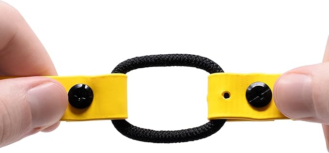 Educator 3/4-Inch Dog Training Collar Strap–ONLY Fits ME-300, ET-300/400, EZ-900, PE-900 & PG-300 Receivers – NOT Compatible with FE-580, ET-800 or UL-1200–Quick Snap Biothane Bungee Collar, Yellow