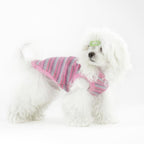 Elevate Your Pet's Comfort and Fashion: Premium 100% Cotton Rib Dog Shirt Vest for Small Breeds Like Chihuahuas, Yorkies, and Puppies .Year-Round Style with Tank-Style Puppy Attire Pink Small