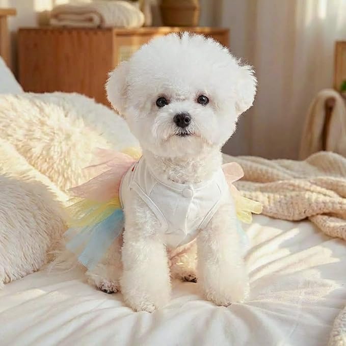Furbabycare® Elegant Sweet Easter Puppy Dog Blingbling Princess Skirt Pet Dog Lace Cake Camisole Tutu Dress C-Easter Bunny-3 X-Large
