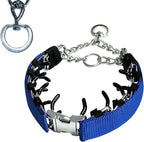Prong Training Collar for Dogs, Rotating Ring Welding, Adjustable Dog Training Pinch Collar with Quick Release Buckle, for Small Medium Large Dogs