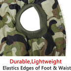 Fleece Lining Extra Warm Dog Hoodie in Winter for Large Dogs Jacket Pet Coats with Hooded,Green Camo XXXL
