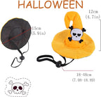 1PC Dog Halloween Day Costume - Dog Cat Halloween Hat Pet Adjustable Headpiece Hat Pet Skull Costume Soft Pet Hat Cute Hat for Dogs and Cats