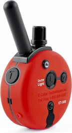Educator PG-300 Dog Training Pager Only–Vibration & Tone, 1/2 Mile Range, 100 Adjustable Levels, Waterproof Biothane Collar Included, Rechargeable, Night Tracking Light, Small & Medium Dogs,1 Dog,Red