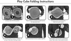 Kitty City Safari Jungle Cat Play Set, Collapsible Pop-Up Cat Toys Combo with Cube, Tunnel & Hideout, Interactive Indoor Cat Playhouse for Exercise, Hiding & Lounging