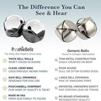 Personalized with Your Dog's Name PoochieBells for Dog Potty Training Bell, Quick & Easy Puppy Potty Training Method Included, Handcrafted in USA w/Loud, Paw-Safe Bells