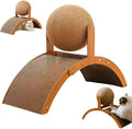Interactive Cat Scratcher, Cat Scratching Post Design with Arch Bridge Balls-Stylish Cat Scratching Board, Natural Sisal Scratcher Ball, Fun and Engaging Scratching Post for and Exercise
