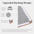 Sisal Cat Scratcher Post Mat (Use on Wall, Couch and Carpet), Durable and Shedding-Resistant Cat Scratching Surface - 21.7x13 inch with Adhesive Pads (The Cat Wave)