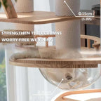 Large Wooden Tree Tower for Cat