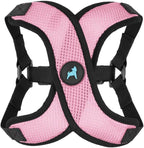 Gooby Comfort X Step in Lite Dog Harness - Choke Free, Escape Free with Light Breathable Mesh - Step in Dog Harness for Small Dogs Only - Quick Release Buckle, Metal D-Rings - Pink, X-Large