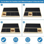 Dog Nail Scratch Pad with Treat Box, Jaxbo Durable Portable Dog Scratch Filing Pad for All Dogs, Wooden Cat Nail Scraper Board for Indoor/Outdoor Training