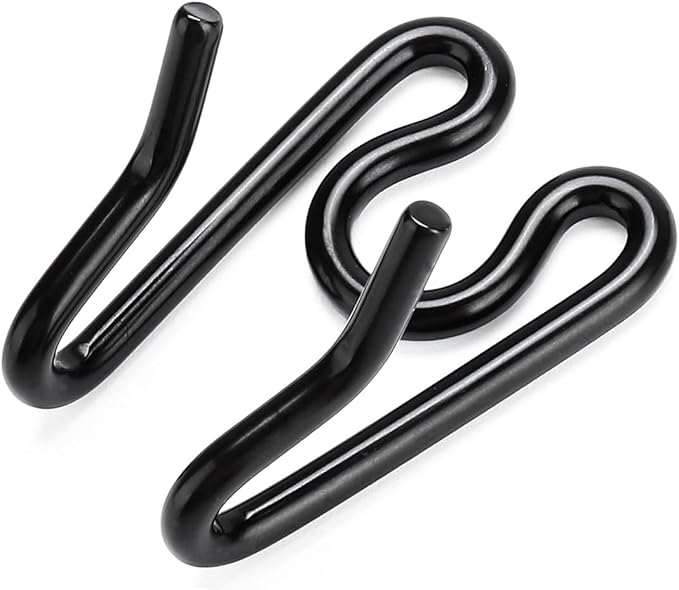 Dog Collar Extra Links Designed for Training Collars (4 Pack) Steel Chrome Plated Dog Training Collar Links (2.25mm, Black)