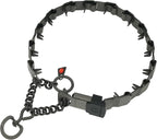 Herm Sprenger NeckTech Sport Dog Training Prong Collar with ClicLock Buckle on The Side No-Pull Collar with Swivel D-Ring Made in Germany (Black Stainless Steel, 23in (Neck Size up to 20in))