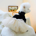 Furbabycare® Elegant Sweet Fashion Puppy Dog Blingbling Princess Skirt Pet Dog Lace Cake Camisole Tutu Dress I-Black X-Small