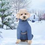 Polar Fleece Dog Coats for Small Medium Dogs, Winter Jacket Sweater Vest Bodysuit, Four-Legged Warm Clothes Pajamas