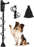 COOYOO Dog Bells to Go Outside, Premium Quality Potty Training Dog Door Bell, Yarn Handwoven Dog Bell, Adjustable Housetraining Hanging Bell-6 Extra Large Loud 1.5 DoorBells