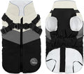 Warm Dog Winter Coat, Waterproof Jacket with Built-in Harness, Winter Snow Dog Warm Coat for Small, Medium (Black, 2XL)