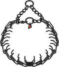Herm. Sprenger Ultra-Plus Prong Dog Training Collar, Anti Pull Training Pinch Collar, Stainless Steel Black (3.0 mm x 17" Neck Size; 20" Chain Length) - O-Ring Version