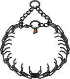Herm. Sprenger Ultra-Plus Prong Dog Training Collar, Anti Pull Training Pinch Collar, Stainless Steel Black (3.0 mm x 17" Neck Size; 20" Chain Length) - O-Ring Version