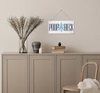 Nautical Style Wood Decor Sign, Poop Deck, Hanging Printed Wooden Plaque Décor, Rustic Wall Decor Indoor or Outdoor, Home Décor Sign for Nursery, Artistic Wall Sign for Beach Bathroom Hostel 12x6 inch