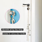 Dog Hanging Doorbells| 6 Extra Loud Dog Potty Training Bells| Adjustable Durable Braided Rope Door Bell for Dogs to Ring to Go Outside(Silver, Large)