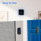 Wireless Doorbell 1000 Feet with 66 Chimes Waterproof 115dB 7 volume levels Mute Mode with LED Flash Doorbell Ringer Wireless for Kids Room Teachers Classroom Home Office & Hearing-Impaired IP66