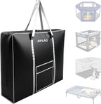Heavy Duty Dog Crate Bag with Adjustable Shoulder Strap, 1680D Waterproof Storage & Carry Case for Large 48 Inch Collapsible Crates, Playpens, Pet Beds, 100 Lb Capacity.