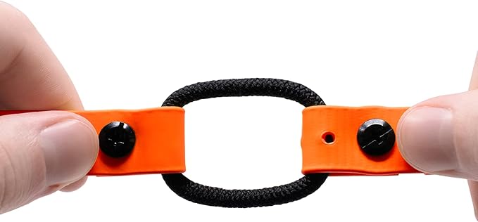 Educator 1-Inch Dog Training Collar Strap – ONLY Fits FE-580, ET-800 & UL-1200 Receivers – NOT Compatible with Mini Educator (ET-300/ET-400) – Quick Snap Biothane Bungee Collar, Orange