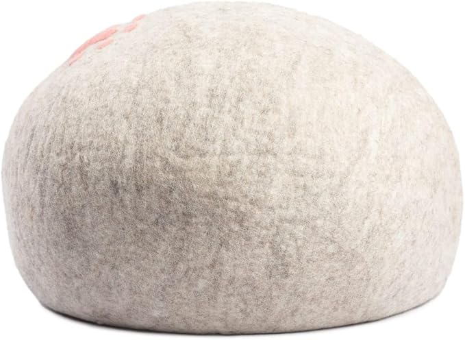 Luxurious Merino Wool Cat Cave - Foldable Hideaway Pod for Indoor Cats - Premium Felt Kitten Pet Enclosure - Covered Cat House for Ultimate Cozy Comfort by Woolygon (Paw)