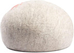 Luxurious Merino Wool Cat Cave - Foldable Hideaway Pod for Indoor Cats - Premium Felt Kitten Pet Enclosure - Covered Cat House for Ultimate Cozy Comfort by Woolygon (Paw)