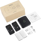 AVANTEK Wireless Door Bell, CB-21 Mini Waterproof Wireless Doorbell Operating at Over 1000 Feet, 2 Remote Buttons Can Have Different Tones, 52 Melodies, CD Quality Sound and LED Flash