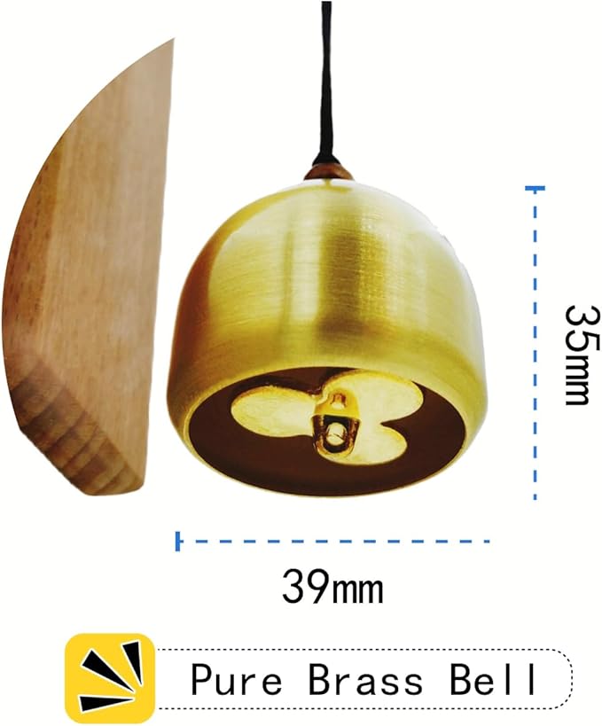 Shopkeepers Bell for Door Opening - Wooden Door Bell - Door Chime for Business When Entering - Bells for Door - Dog Door Bell