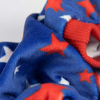 Fitwarm 4th of July Dog Pajamas, Patriotic Stars Dog Clothes for Small Dogs Boy Girl, Dog Onesie with Feet, Pet Outfit, Red, Blue, White, XXL