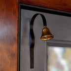Classic Door-Mounted Brass Shopkeeper's Bell/Boutique Bell/Dog Bell, Made in the USA