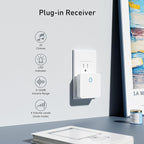 SECRUI Wireless Doorbell 2 Buttons - Hassle-Free Installation, 1000ft Range, Adjustable Volume, Waterproof Design, 32 Melodies - White