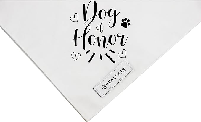 Realeaf My Humans are Getting Married Dog of Honor Dog Bandana,Wedding Outfit for Boy and Girl, Premium Durable Fabric, Engagement Announcement for Large and XLarge Dogs (X-Large)
