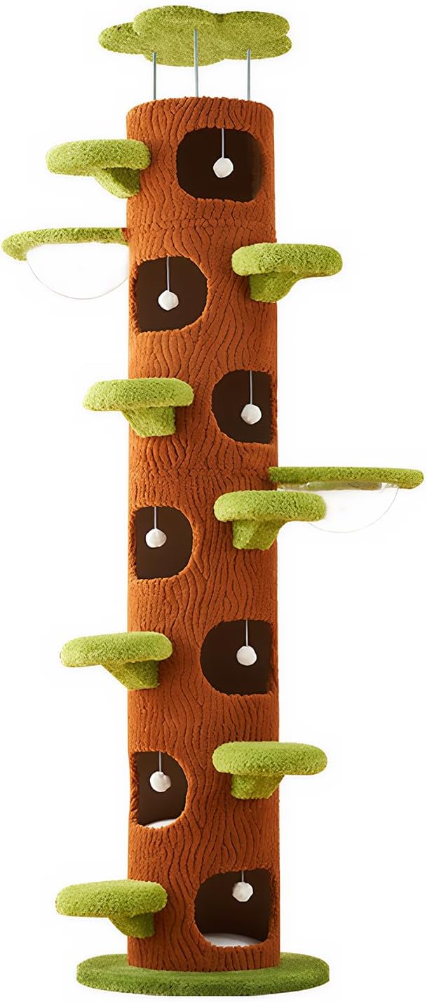 Forest Large Cat Tree with Scratching Post Tall Cat Tree Tower Super Large Cat Tree Tower for Indoor Cats Adults